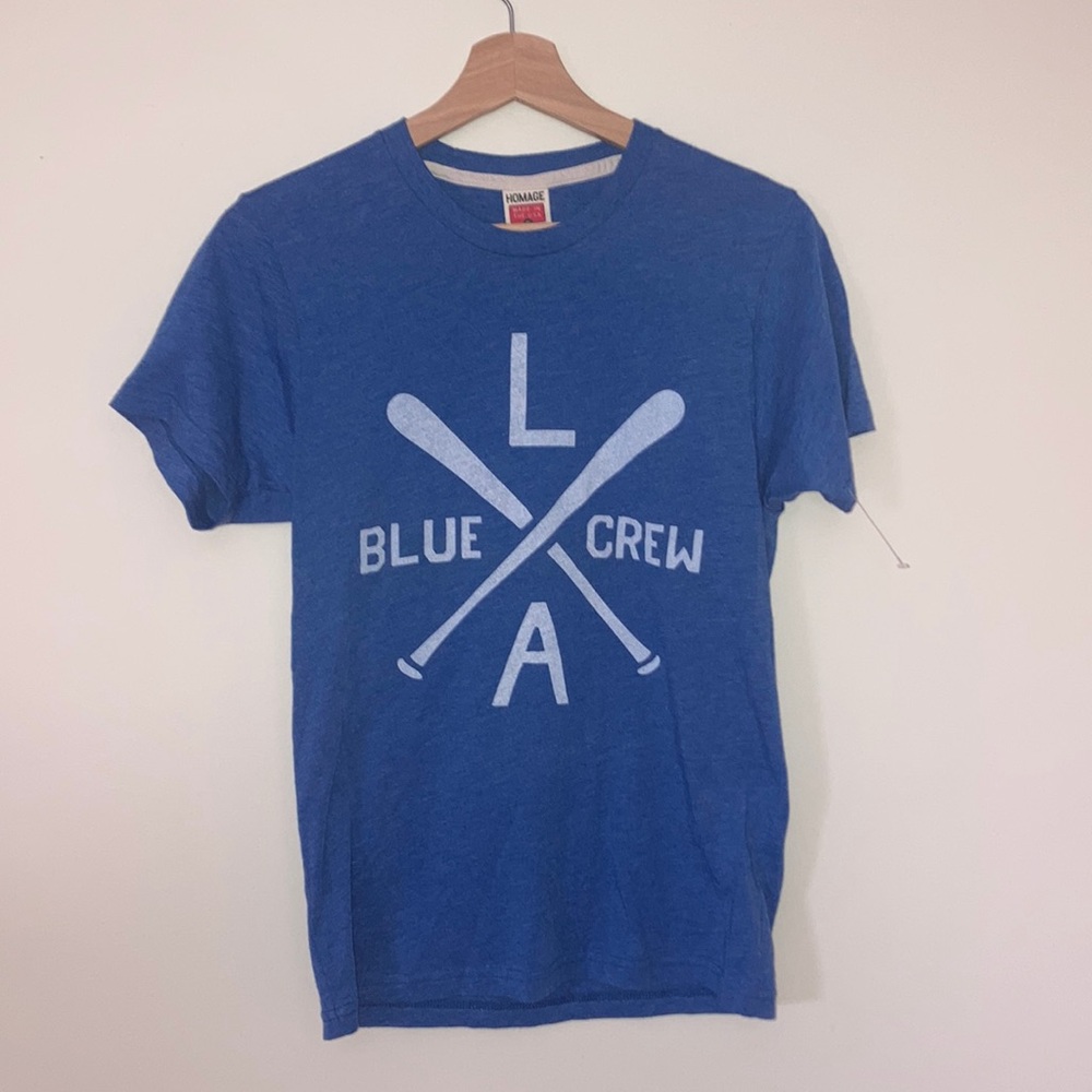⚾️🌴 Los Angeles Dodgers MLB HOMAGE Brand Size Small Baseball Tee Shirt 🏟⚾️